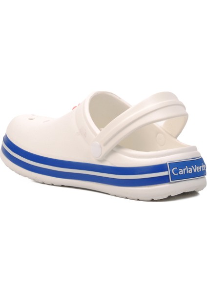 Ayakmod Ekru-Mavi-Beyaz Kadın Terlik fırsatları