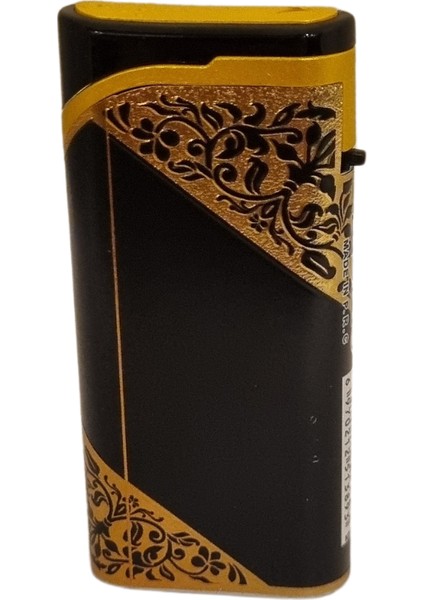 Premiumquality Gold - Siyah Tek Torch Pürmüz Plastik Puro Çakmağı