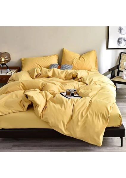 Tek Kişilik Nevresim Takımı I 160 x 220 I Sarı