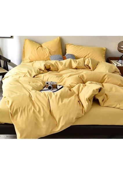 Tek Kişilik Nevresim Takımı I 160 x 220 I Sarı