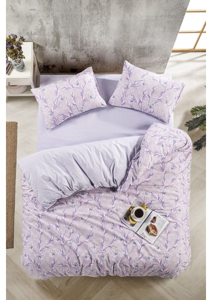 Çift Kişilik Nevresim Takımı I 200 x 220 I Lavanta-Lila