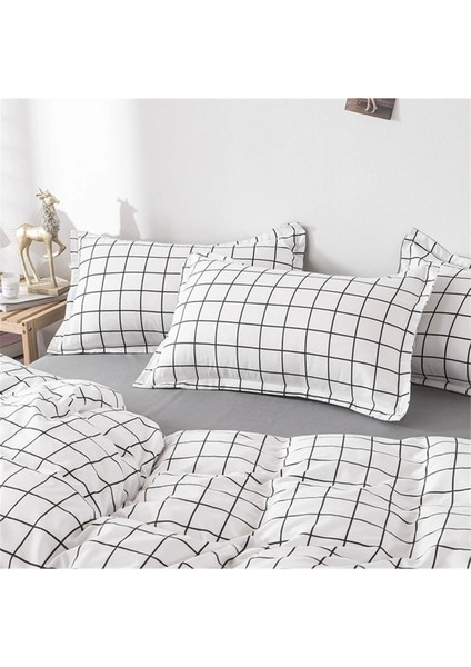 Çift Kişilik Nevresim Takımı I 220 x 240 I Beyaz-Siyah