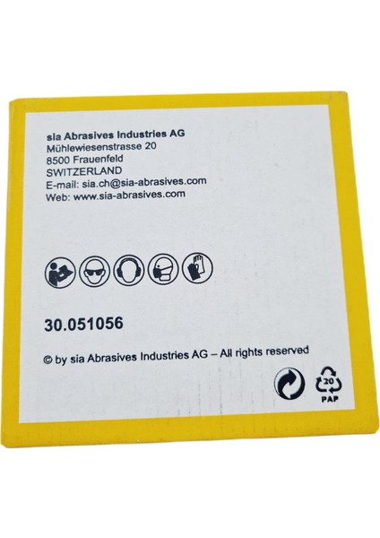 1550 Siapower Zımpara 150 mm 320 Kum | Ahşap İşlerinizde Mükemmel Sonuçlar | 25 Adet