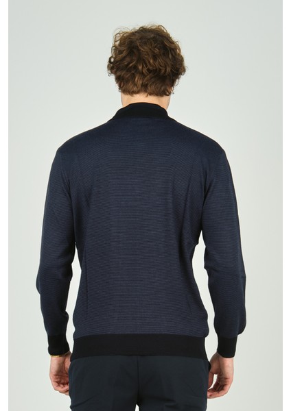 Erkek Yarım Balıkçı Yaka Triko Kazak 5223 Lacivert fırsatları