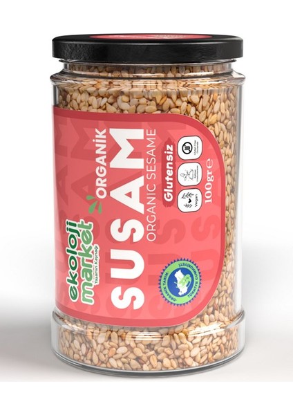 Organik Glutensiz Susam 100 gr X3 / Organic Gluten-Free Sesame 100 gr X3