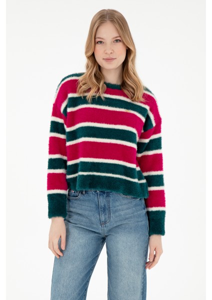 Kadın Fuşya Kazak /triko 50293145-VR023