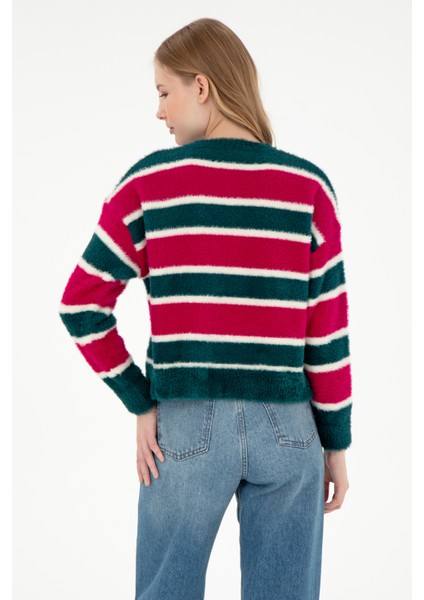 Kadın Fuşya Kazak /triko 50293145-VR023 indirimleri