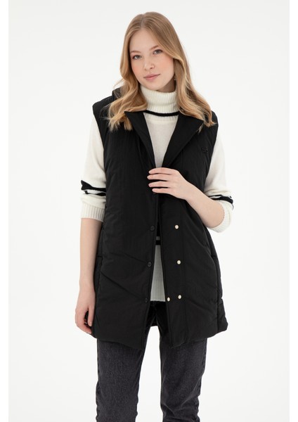 Kadın Siyah Yelek (Dokuma) 50289554-VR046