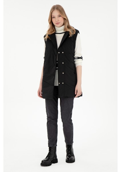 Kadın Siyah Yelek (Dokuma) 50289554-VR046 fırsatları