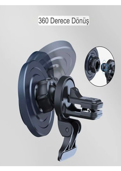 Fhd-14 360° Wireless Kablosuz 15W Şarj Mıknatıslı Havalandırma Için Araç Içi Telefon Tutucu fiyatları