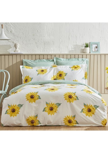 Home CONRAD%100 Pamuk Çift Kişilik Nevresim Takımı Yeşil (Pp)