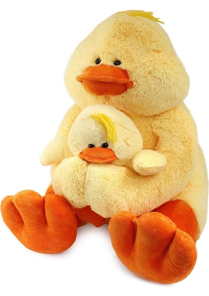 Plush Peluş Oyuncak, Yavrulu Ördek, 60 cm