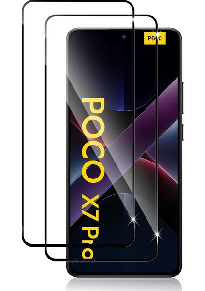 Xiaomi Poco X7 Pro Uyumlu Tam Kapatan Şeffaf Esnek Seramik Kırılmaz Nano Cam Ekran Koruyucu