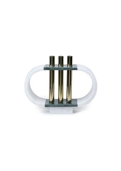 Gold Metal Detaylı Oval Yeşil Mermer Obje fiyatları