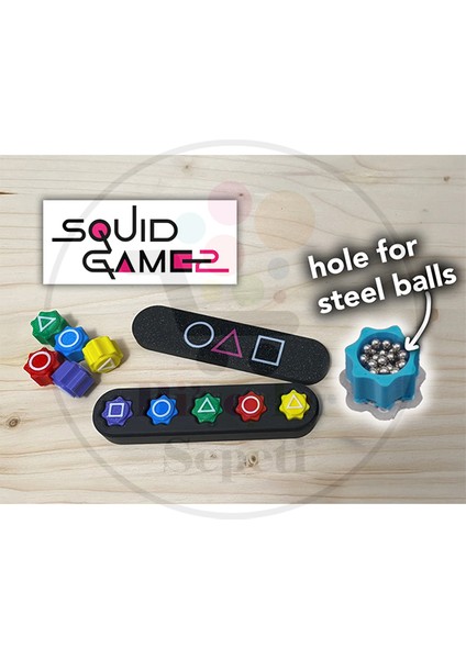 Squid Game Gonggi Oyunu - Ses Çıkaran Içi Dolu Model Orijinal Boyut ve Kalite Beştaş