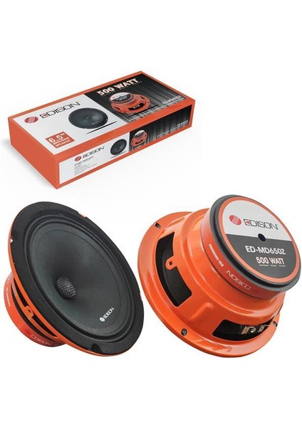 Edıson ED-MD65OZ Oto Midrange 16CM 500 Watt (80 Rms) 2 Adet