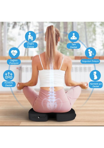 Viscower Visko Coccyx Ortopedik Hemaroid Kuyruk Sokumu Oturma Minderi fırsatları