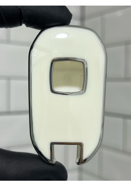 Opel Corsa F Comboe Granland x Crossland x Far Göstergeli Anahtar Kılıfı Beyaz Gümüş indirimleri