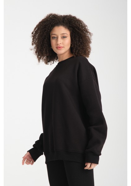 Uzun Kol 3 Iplik Sweatshirt Bk 1014