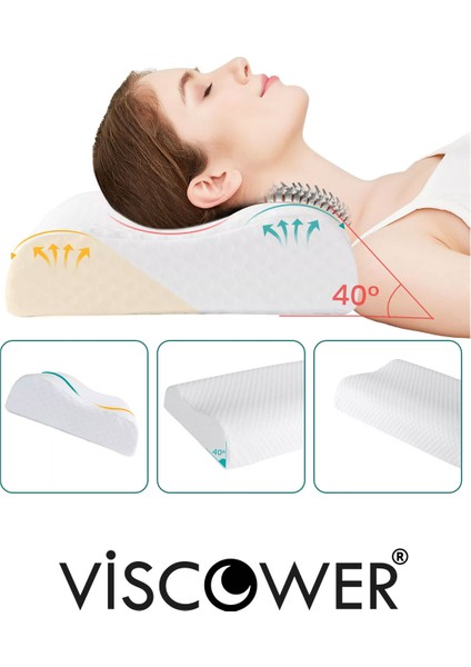 Viscower Boyun Destekli Visko Yastık
