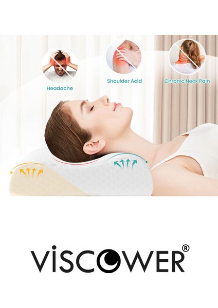 Viscower Boyun Destekli Visko Yastık