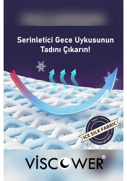 Viscower Queen Yüksek Terletmeyen Ortopedik Boyun Destekli Yastık Serinleten Visco Yastık Jelli Yastık fırsatları