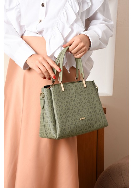 Kadın Suya Dayanıklı Ayarlanabilir Çapraz Askılı Nikel Aksesuar 4 Gözlü El ve Omuz Çantası NL3022