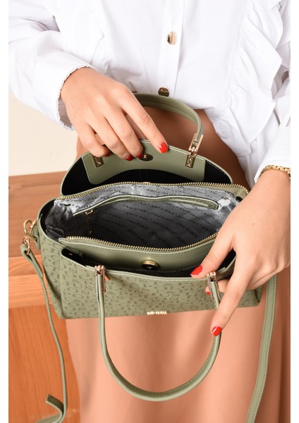 Kadın Suya Dayanıklı Ayarlanabilir Çapraz Askılı Nikel Aksesuar 4 Gözlü El ve Omuz Çantası NL3022 modelleri