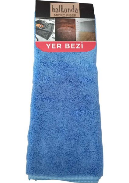 Mikrofiber Süper Emici Havlu Yüzey Çok Amaçlı Temizlik Bezi Çift Taraflı Mutfak Banyo Lavabo Ofis 60*40CM Mavi Hyb1-2