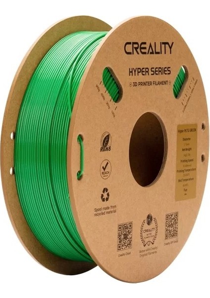 1.75 mm Hyper Petg Filament Yeşil (1kg)