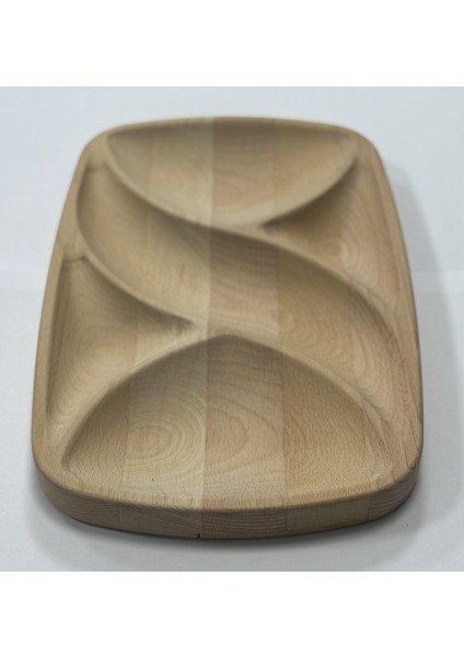 Mercan Kayın Ahşap Sunum/çerez Tabağı