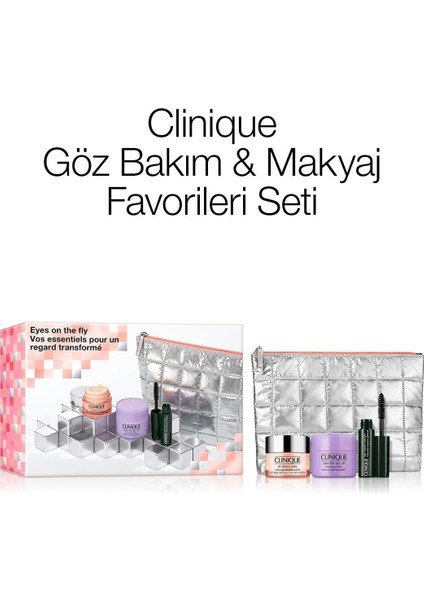 Göz Bakım & Makyaj Favorileri Seti - Göz kremi 15ml, Balm 15ml, Maskara 3.5ml, Çanta