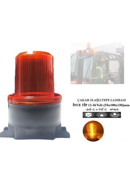 Forklift Tepe Lambası Flaş Çakarlı Ikaz Lambası 12V/36V