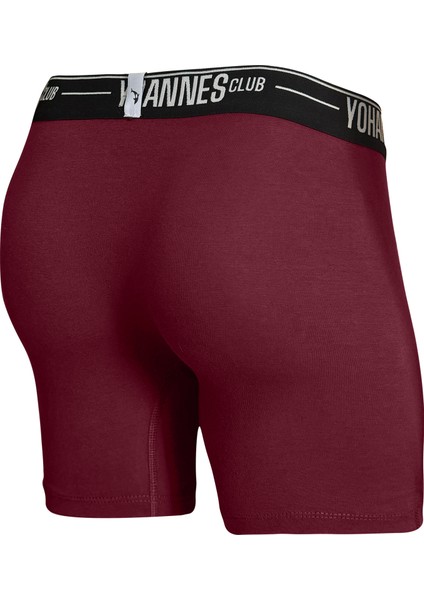 erkek, Özel Anatomik Pamuklu Boxer,tekli, Bordo