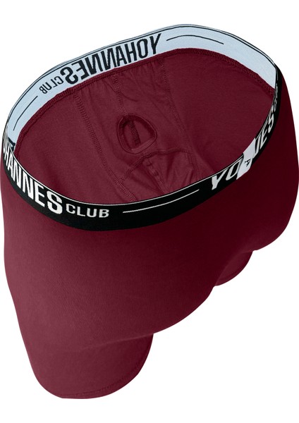 erkek, Özel Anatomik Pamuklu Boxer,tekli, Bordo