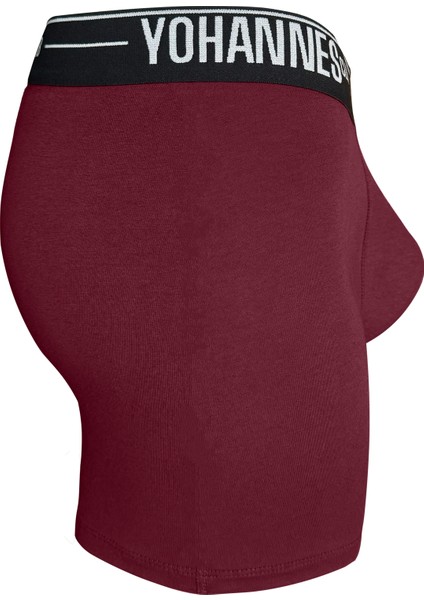 erkek, Özel Anatomik Pamuklu Boxer,tekli, Bordo