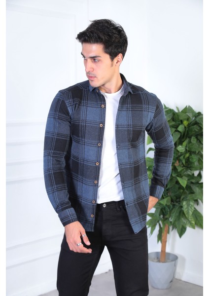 Örme Oduncu Esnek Verahat Gömlek Jack Carisma