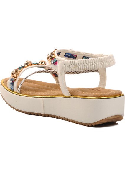 Ayakmod Beyaz Kadın Sandalet fırsatları