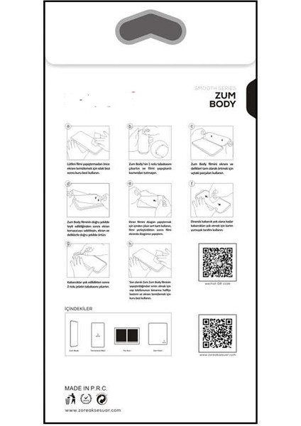 Apple iPhone 15 Pro Max Mat Zum Body Arka Koruyucu