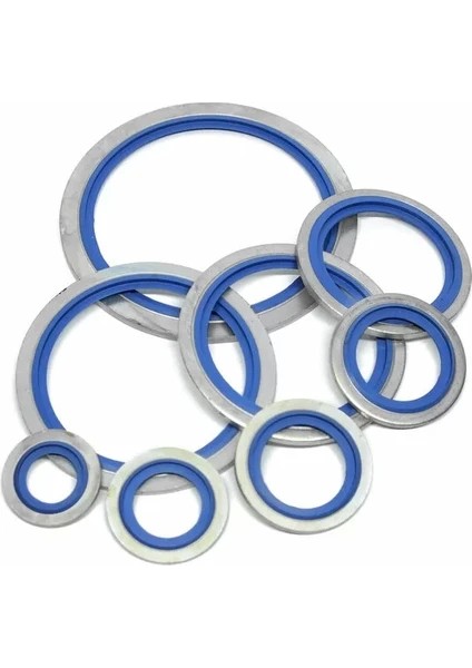 Kauçuk O-Ringli Süper Pul (Bonded Seal , Kauçuklu Pul ) 100 Lü Paket 1/4 Inç