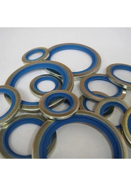Kauçuk O-Ringli Süper Pul (Bonded Seal , Kauçuklu Pul ) 100 Lü Paket 1/4 Inç