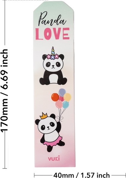 Panda Desenli Kağıt Kitap Ayracı fırsatları