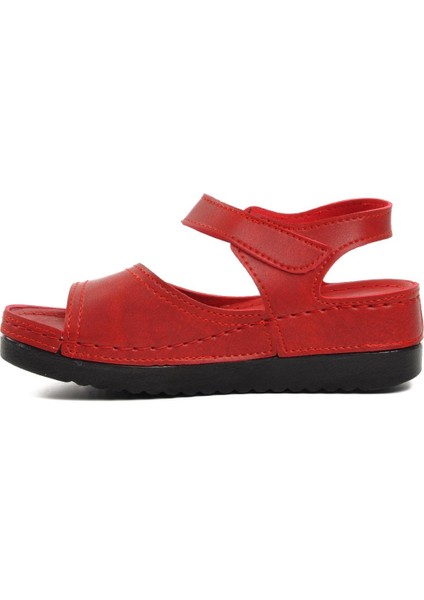 Ayakmod Kırmızı Kadın Sandalet