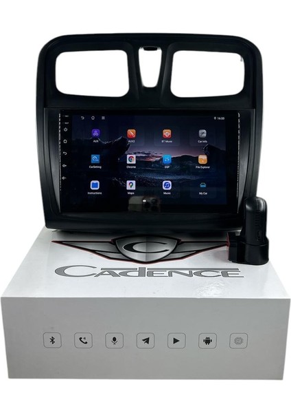 Sandero-Symbol 2014-2019 Cadence R15 (Dvr Kayıt Cihazı Hediye) Pro Oem Multimedia modelleri