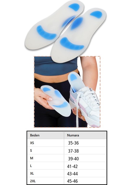 Ark Destekli Silikon Tabanlık Anatomik Silikon Ayakkabı Düz Tabanlığı FC-062 fiyatları