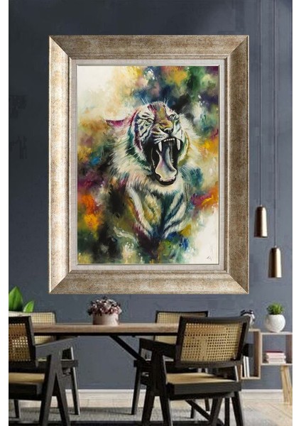 Gümüş Çerçeveli Paspartulu Tablo RI470