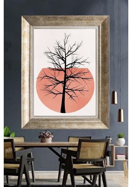 Gümüş Çerçeveli Paspartulu Tablo RI947