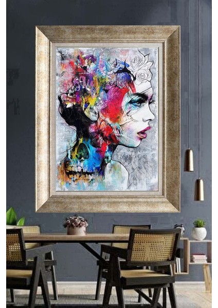 Gümüş Çerçeveli Paspartulu Tablo RI1698