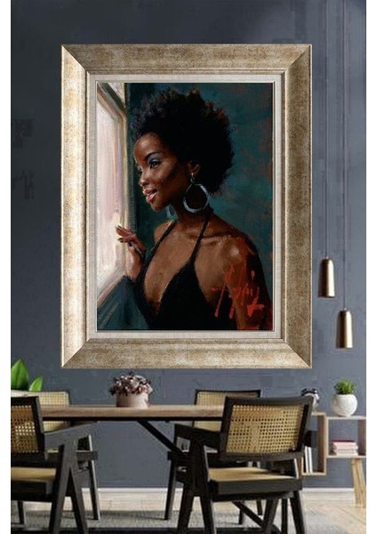 Gümüş Çerçeveli Paspartulu Tablo RI1474