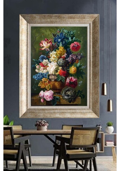 Gümüş Çerçeveli Paspartulu Tablo RI167